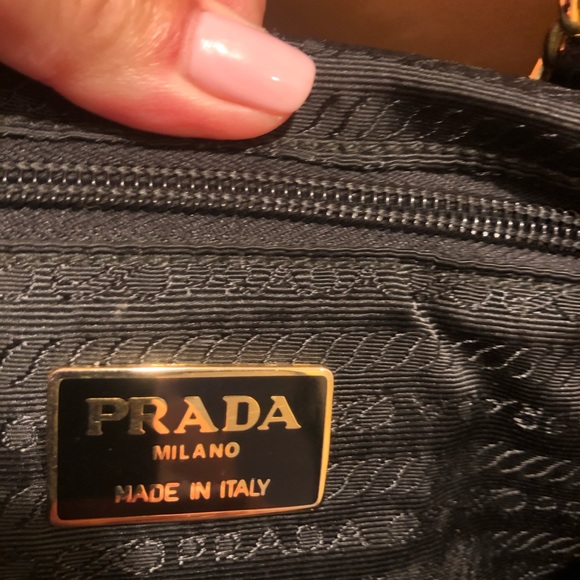 Original Prada nylon top zip chain handle satchel - Picture 9 of 9